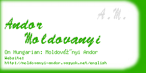 andor moldovanyi business card